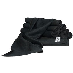 100% Colour And Bleach Resistant Towels - Black 